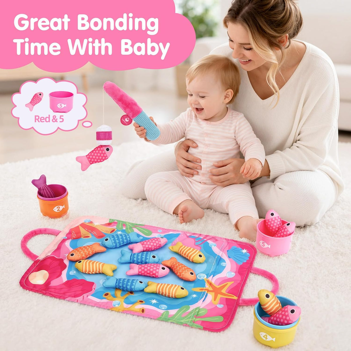 hahaland Juguetes Montessori para niña de 1 año de edad, regalo de...