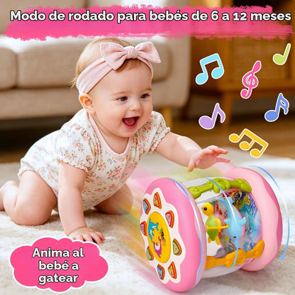 Juguetes para bebé niña, tiempo boca abajo, musical, iluminado, océ...