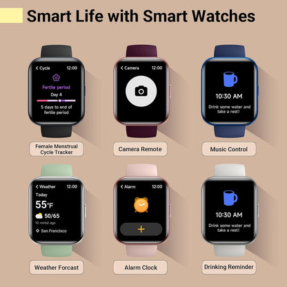 Relojes inteligentes para mujer, reloj inteligente para teléfonos A...