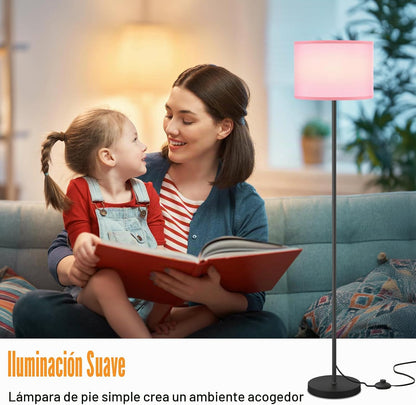 Ambimall Lámpara de pie moderna de 60 pulgadas con pantalla, lámpar...