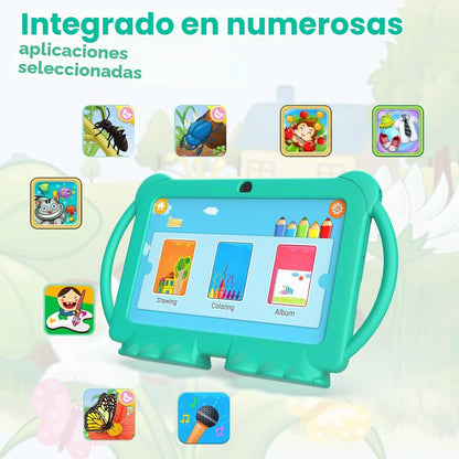 PEICHENG Tableta para Niños de 7 pulgadas Android 12.0 para Niños P...