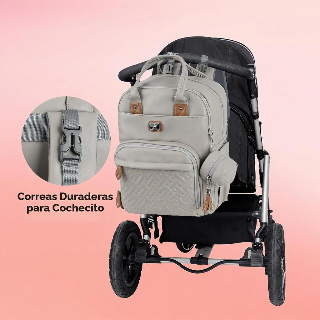 Dikaslon Mochila para pañales con cambiador portátil, artículos ese...