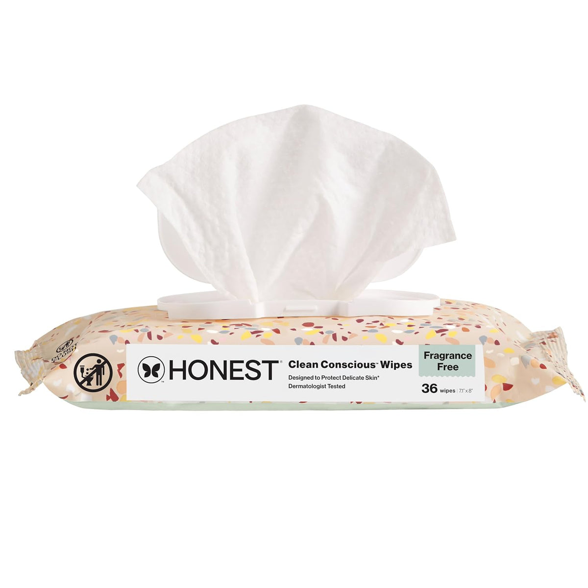 The Honest Company Toallitas multiusos para bebé, terrazo, 36 unida...
