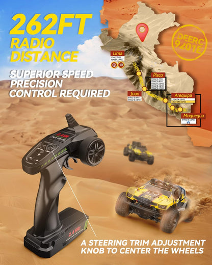 DEERC 9201E 1:10 Camión RC para Adultos y Niños, Coche RC de Recorr...