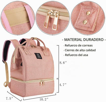 MOMIGO DiaperBreast Pump Backpack - Bolsa enfriadora y resistente a...