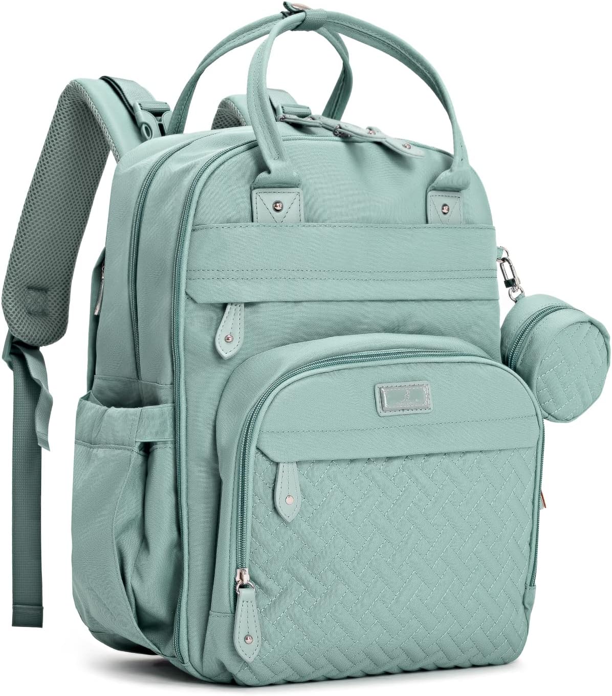 BabbleRoo Mochila para pañales - Bolsa de viaje esencial para bebés...