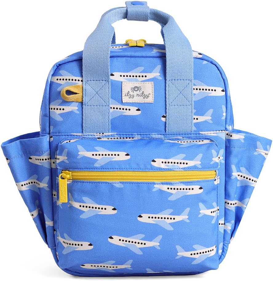 Itzy Ritzy Mochila para niños pequeños, bolsa de guardería con inte...