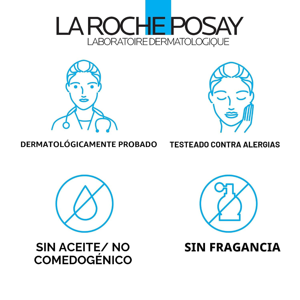 La Roche-Posay Toleriane - Limpiador facial suave e hidratante, lim...