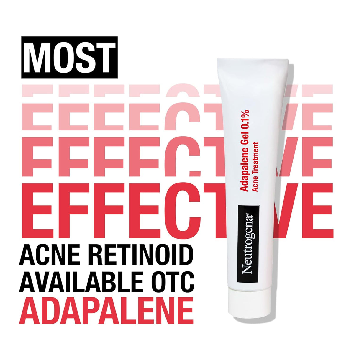 Neutrogena Adapalene Gel 0.1% Tratamiento para el acné, 1.6 oz | Tó...