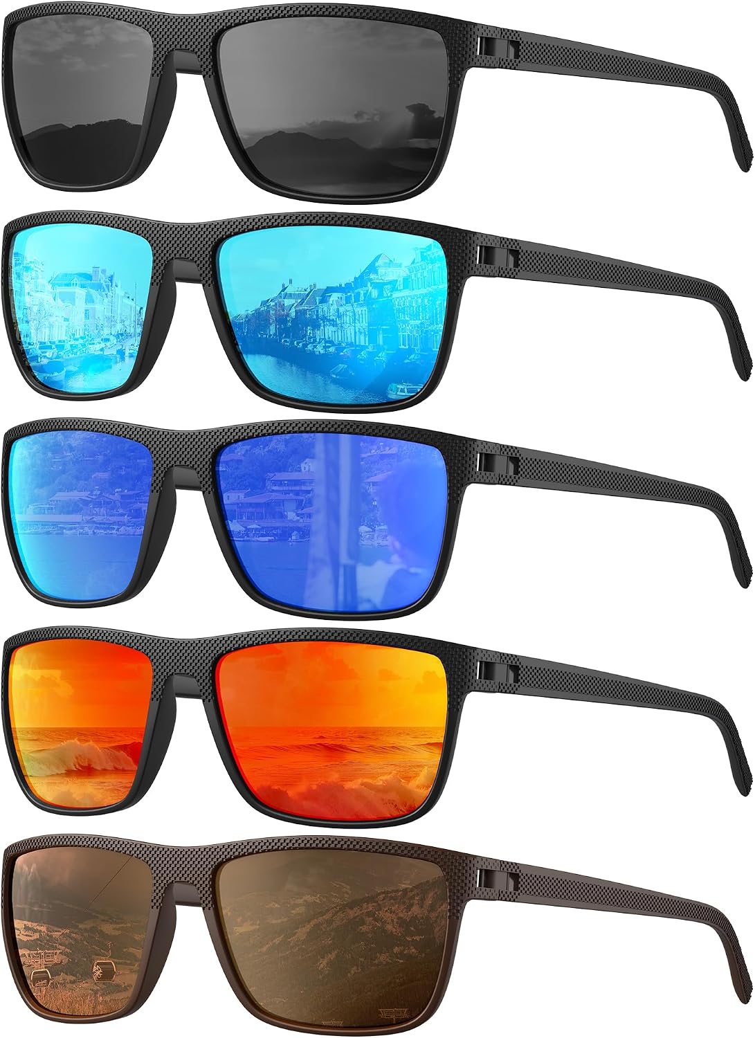 CIFOYA Gafas de sol polarizadas para hombre - Gafas de sol clásicas...