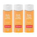 Neutrogena Body Clear Gel de baño para acné, 3 x 8.5 fl oz | 2% de...