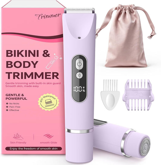 CoolHair Recortadora de bikini para mujer, maquinilla de afeitar el...