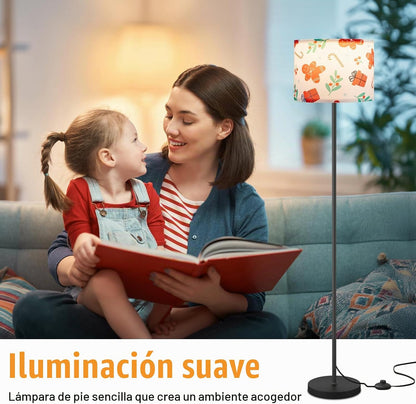 Ambimall Lámpara de pie moderna de 60 pulgadas con pantalla, lámpar...