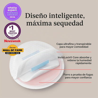 Lansinoh Stay Dry Almohadillas de lactancia desechables, almohadill...