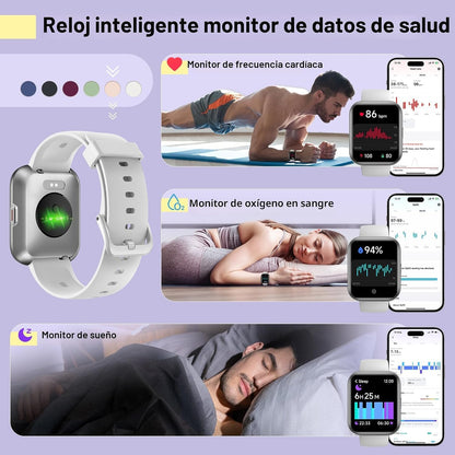 Reloj inteligente para mujer, compatible con Android y iPhone, relo...
