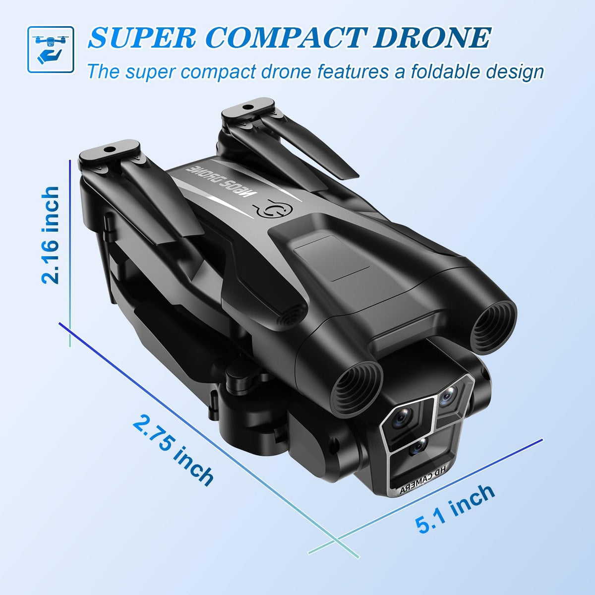 Dron con cámara 1080P HD, mini dron para principiantes, niños y adu...