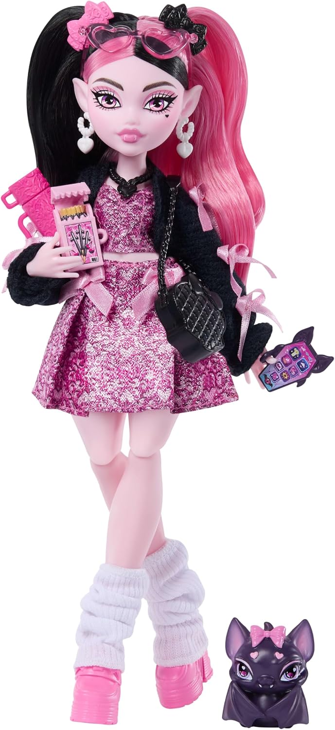 Muñeca Monster High Draculaura con murciélago para mascotas | Vampi...