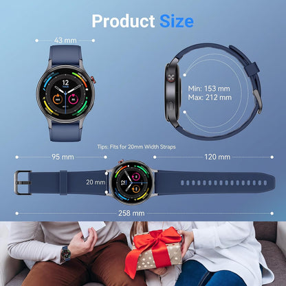 Fitpolo Reloj inteligente para hombres y mujeres, rastreador de act...