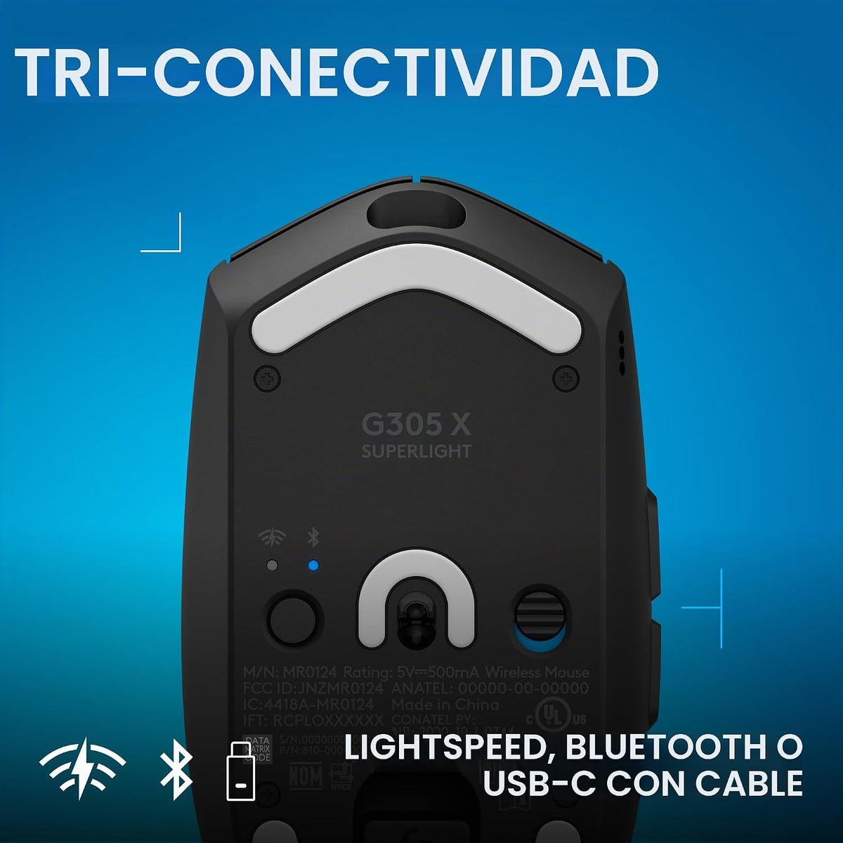 Logitech G Ratón inalámbrico para juegos 305 X Superlight - Negro |...