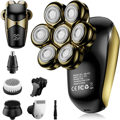SHPAVVER Afeitadoras de cabeza para hombres calvos: kit de aseo imp...