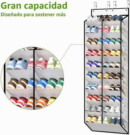 KEEPJOY 20-30 pares de organizadores de zapatos sobre la puerta, za...