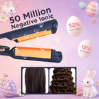 Aima Beauty Onda profunda de 1 pulgada rizador de pelo rizador ondu...