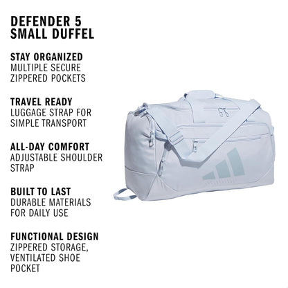 adidas Defender - Maleta deportiva, azul cielo cristal\/azul maravi...