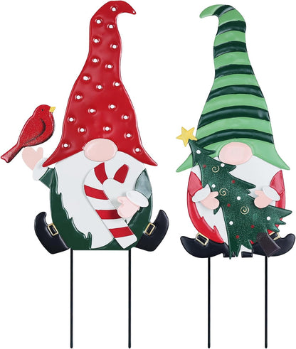 YEAHOME Decoraciones Navideñas para Exteriores, Paquete de 2 Estaca...