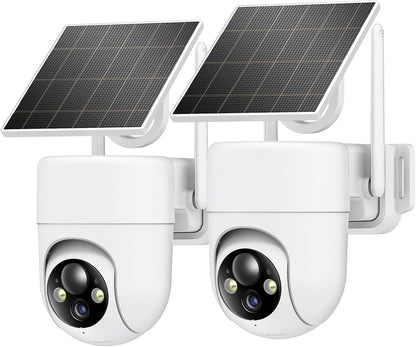 Oculview Cámaras de seguridad solar 2K inalámbricas para exteriores...