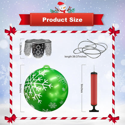 YHFUISK 10 piezas de decoraciones navideñas para exteriores, copos...
