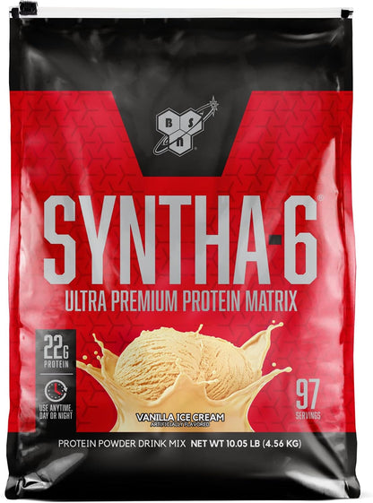 BSN SYNTHA-6 Proteína en polvo premium, helado de vainilla, 97 porc...