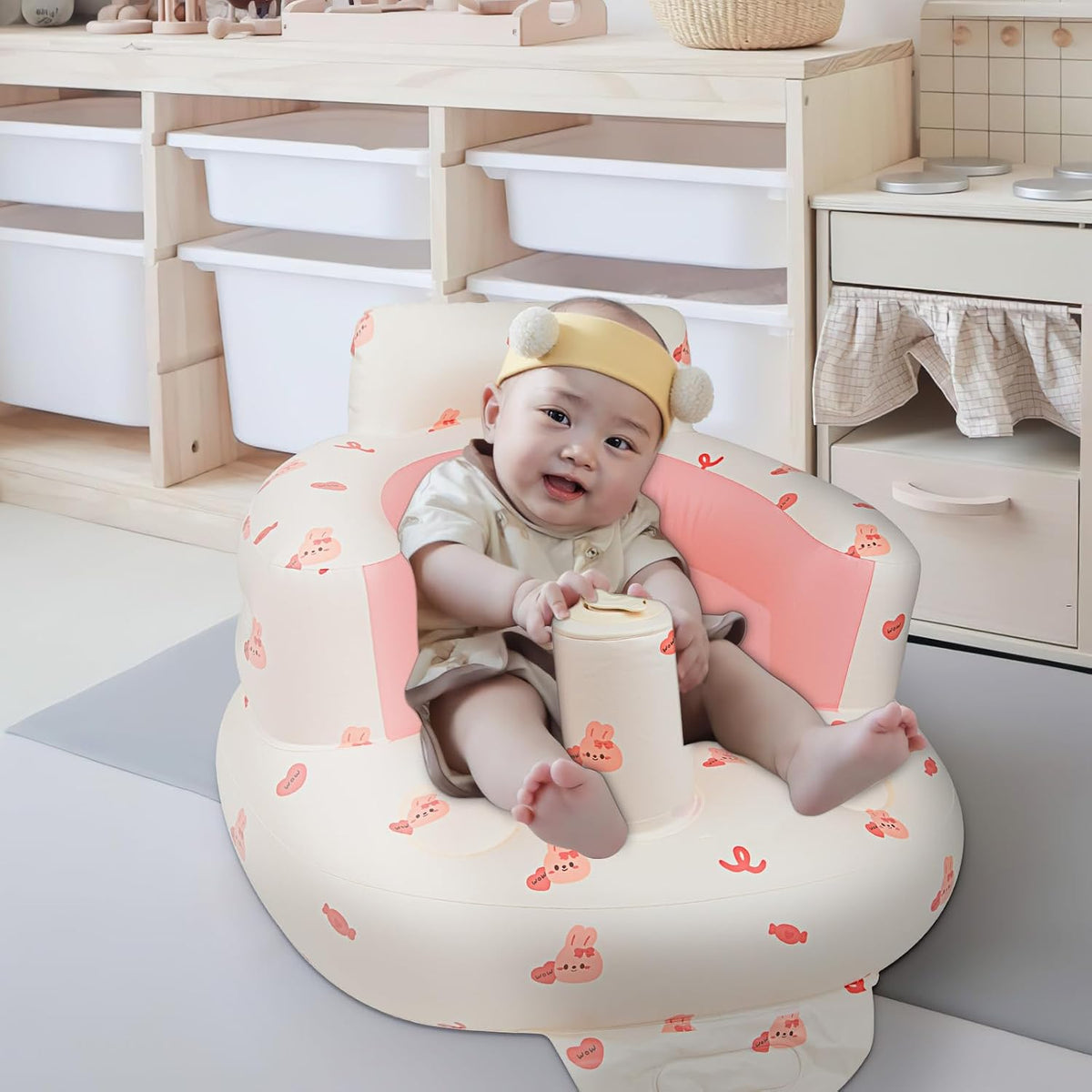 EKEPE Asiento de bebé inflable, silla de bebé para bebé sentado | C...