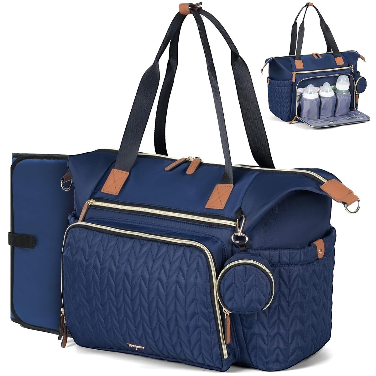 Tonyeee Bolso de Pañales, Grandes Bolsas de Pañales para Bebés Impe...