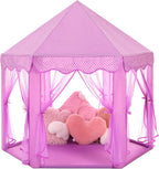 Monobeach Tienda de campaña de princesa para niñas, casa de juegos...