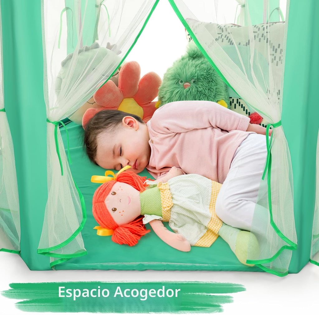 Monobeach Tienda de campaña de princesa para niñas, casa de juegos...