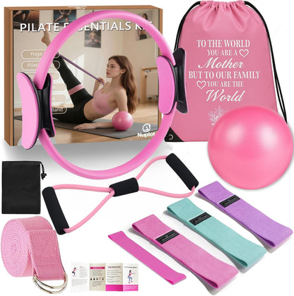 Nuplot Kit esencial de yoga y pilates para mujer, kit de pilates Be...