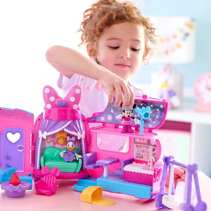 Disney Junior Minnie Mouse Bows-A-Glow - Juego de glamper rodante |...