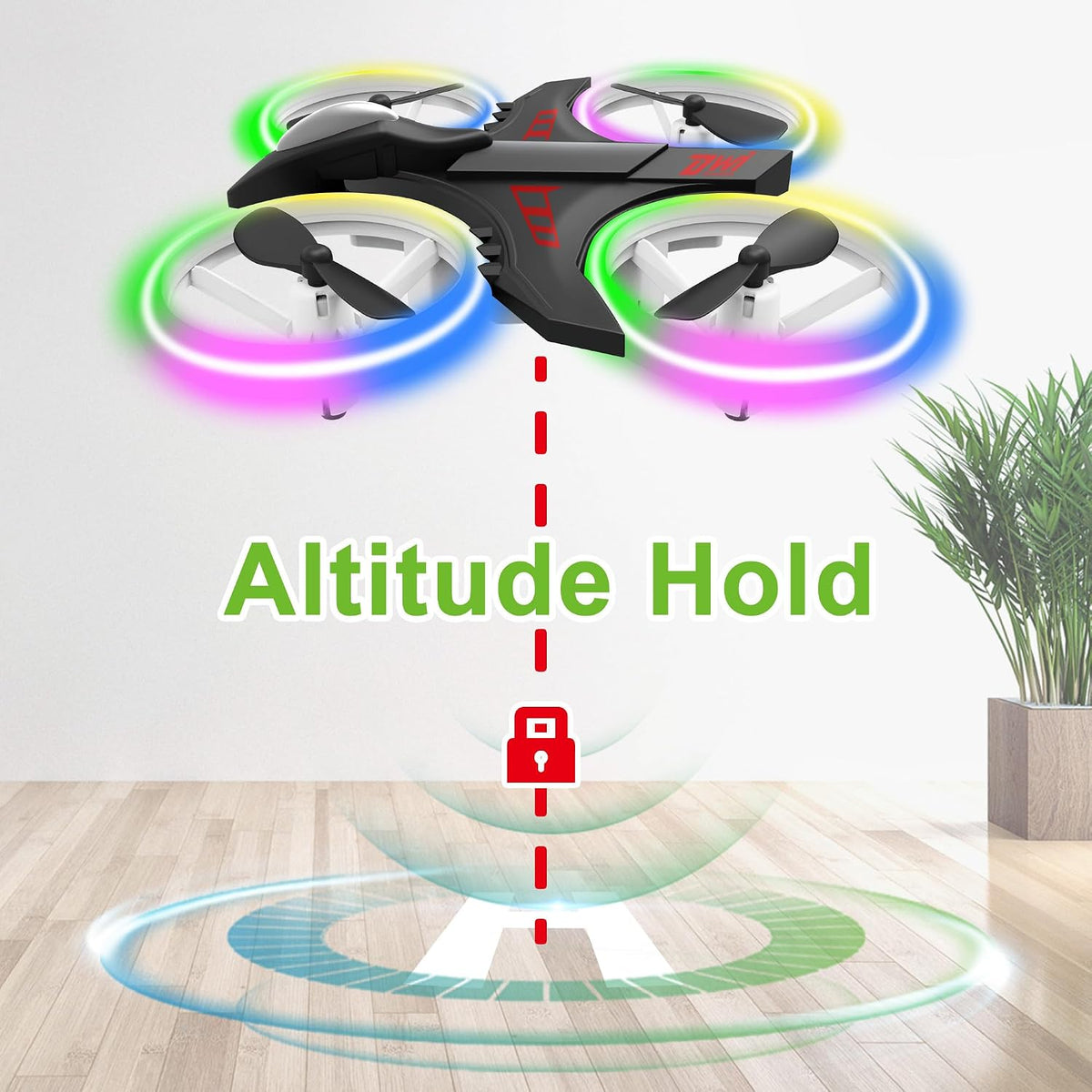 Dwi Dowellin Mini Dron de 4.9 Pulgadas para Niños a Prueba de Choqu...
