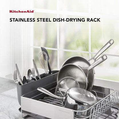 KitchenAid Escurreplatos de gran capacidad, tamaño completo, autodr...