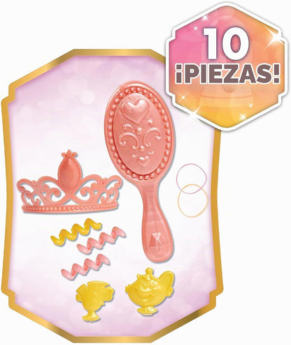 Disney Princess Just Play - Cabeza de peinado Belle, cabello castañ...
