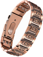 Pulsera de cobre para hombre Feraco, 3 veces más fuerte, pulseras m...