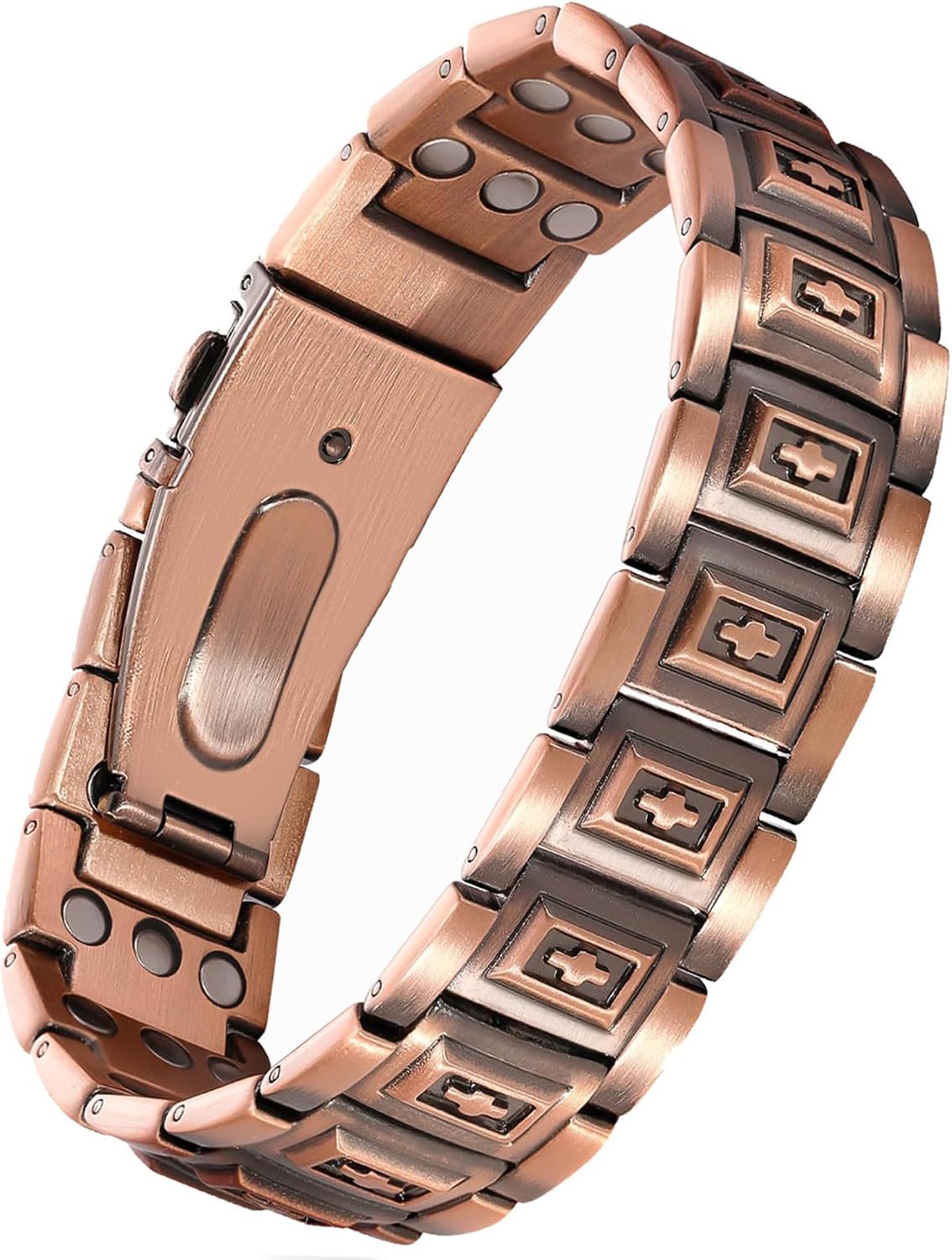 Pulsera de cobre para hombre Feraco, 3 veces más fuerte, pulseras m...
