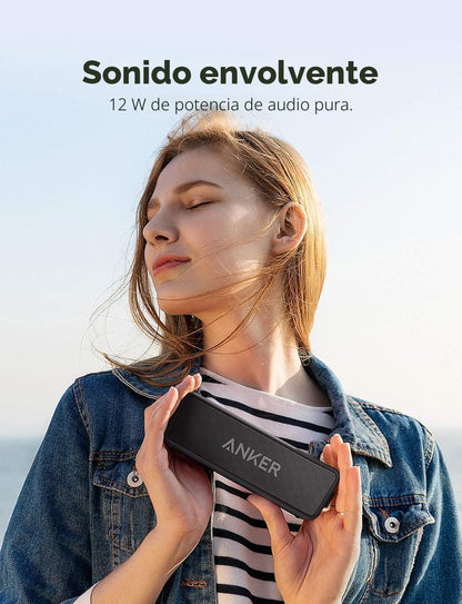Anker Soundcore 2 Altavoz Bluetooth portátil, 24 horas de reproducc...