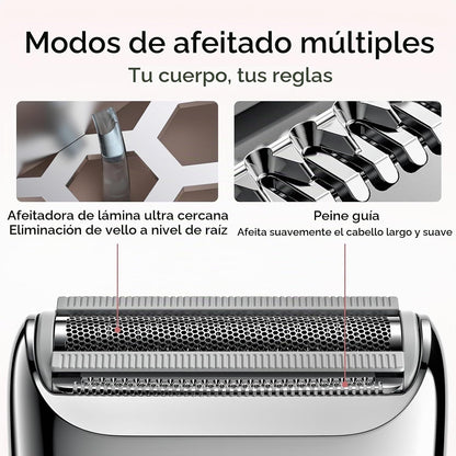 yoose Maquinillas de afeitar eléctricas para mujer, recortadora de...