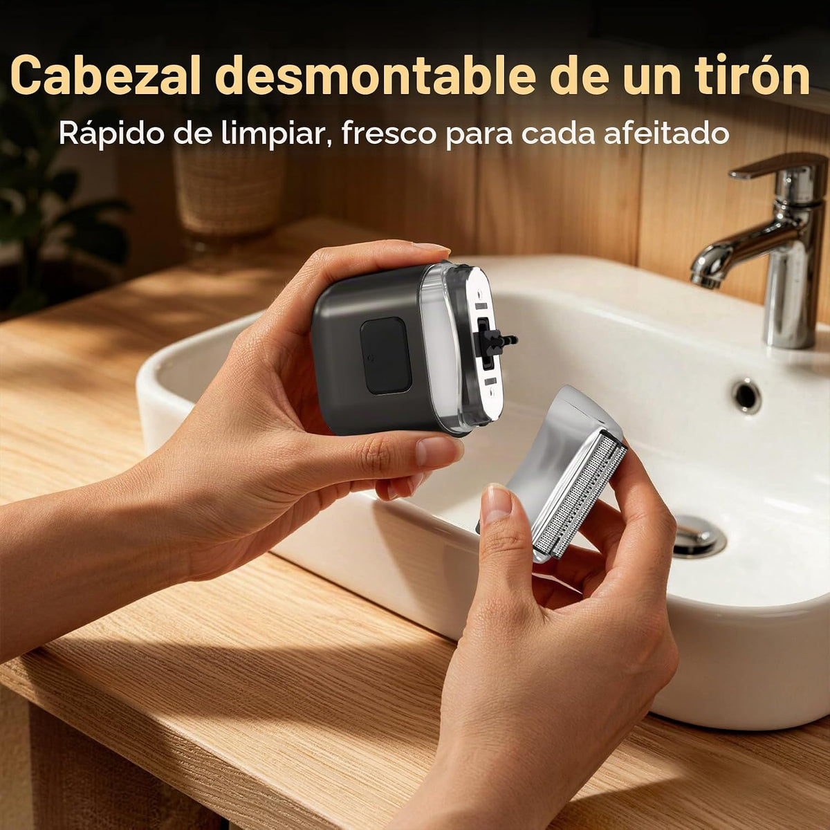 YOXSPD Afeitadora eléctrica de lámina para hombres, mini maquinilla...