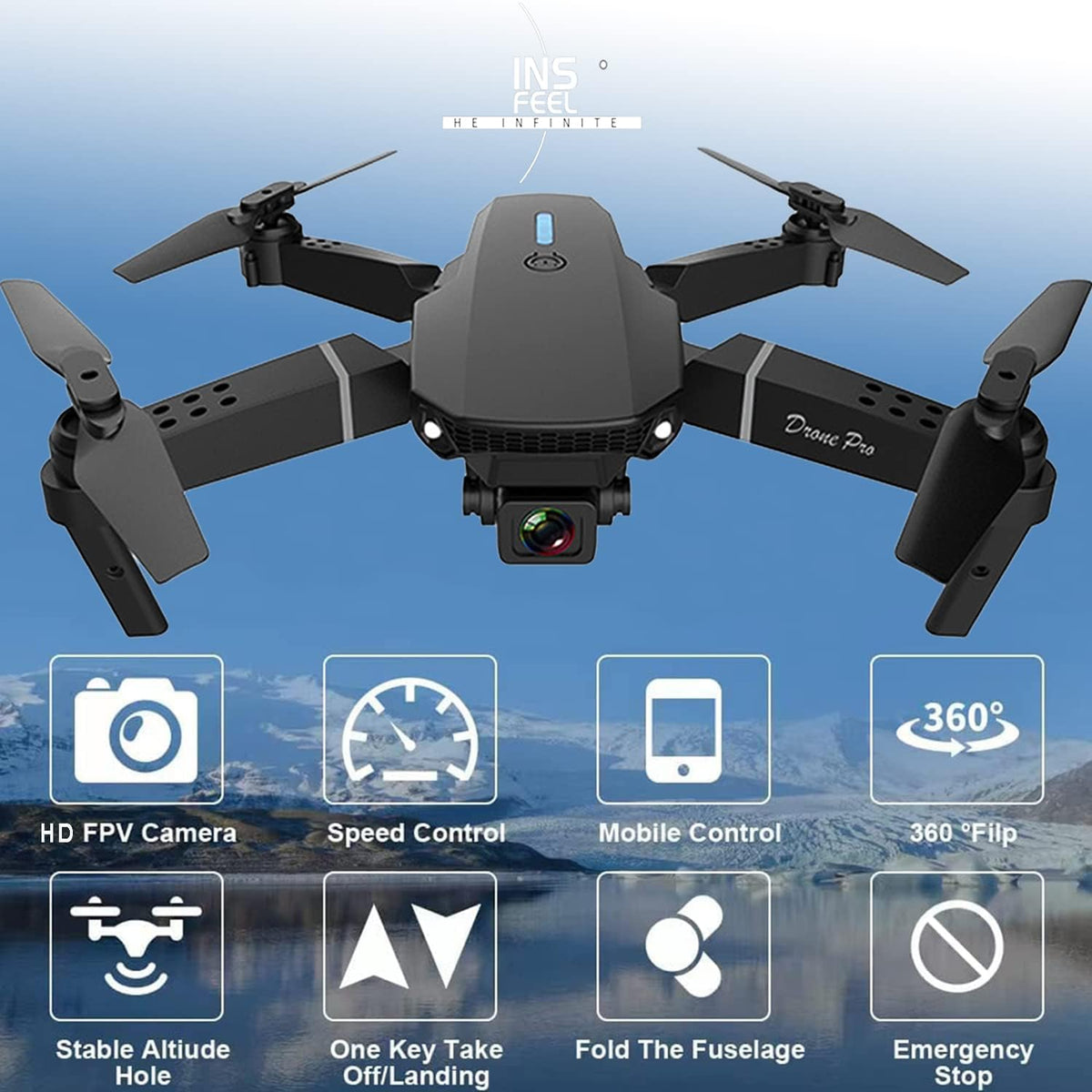 Mini dron con cámara para adultos \u2013 Regalo de juguete de Navid...