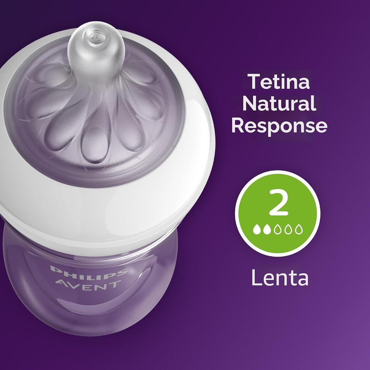 Philips Avent Biberones naturales, flujo lento, 4 onzas, sin BPA, p...