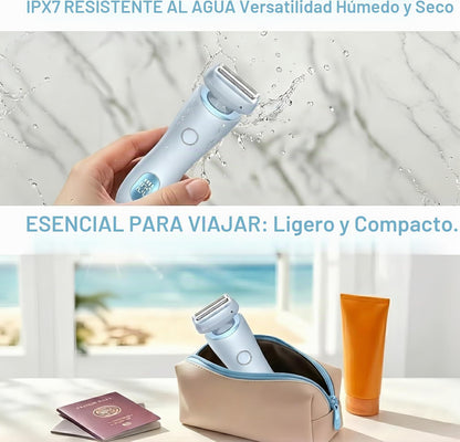 Livora - Afeitadora eléctrica para mujer, maquinilla de afeitar ina...