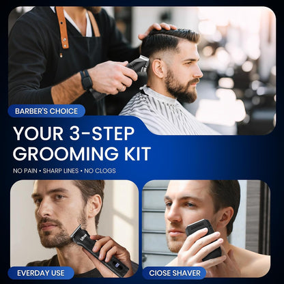 Ufree Cortapelos para hombres, recortador de barba, afeitadora de l...