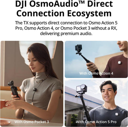 DJI Mic Mini (2 TX + 1 RX + estuche de carga), micrófono inalámbric...